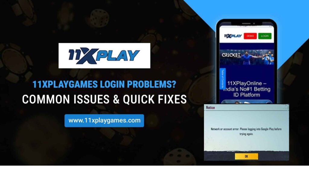 Facing 11Xplaygames login problems? Learn common 11xplay ID issues, app login errors, and quick fixes to access 11xplay online smoothly.